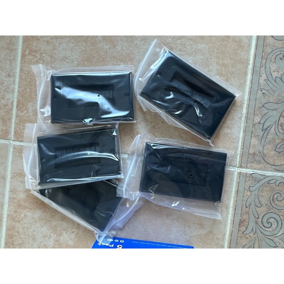 Iwillink 5 Pack Acrylonitrile Home Theater Brush‎ Wall Plate/Mounting Bracket - Picture 1 of 9